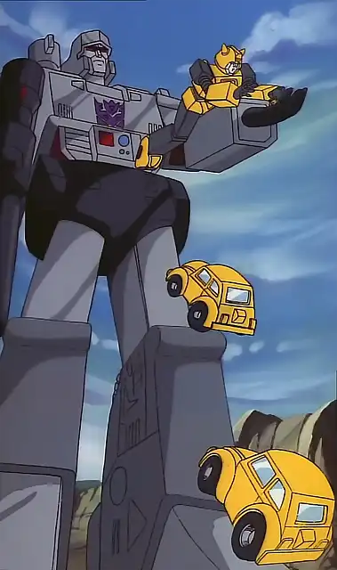 megatron y bumblebee