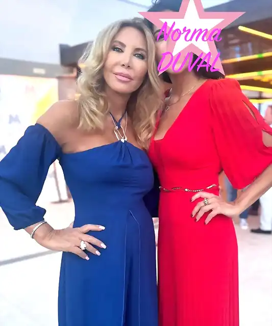 Norma Duval vestido azul