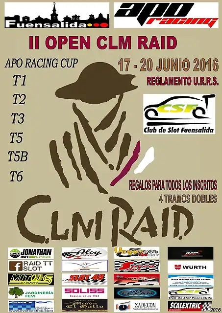 Cartel definitivo Open CLM Raid 2016