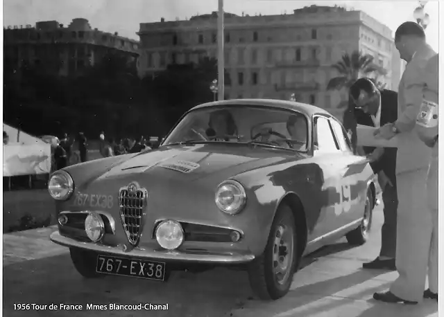Alfa Romeo - TdF'56 - #39 - Mmes Blancoud - Chanal