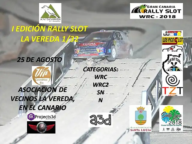 CARTEL RALLY SLOT LA VEREDA 132