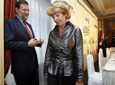 Mariano Rajoy y Esperanza Aguirre