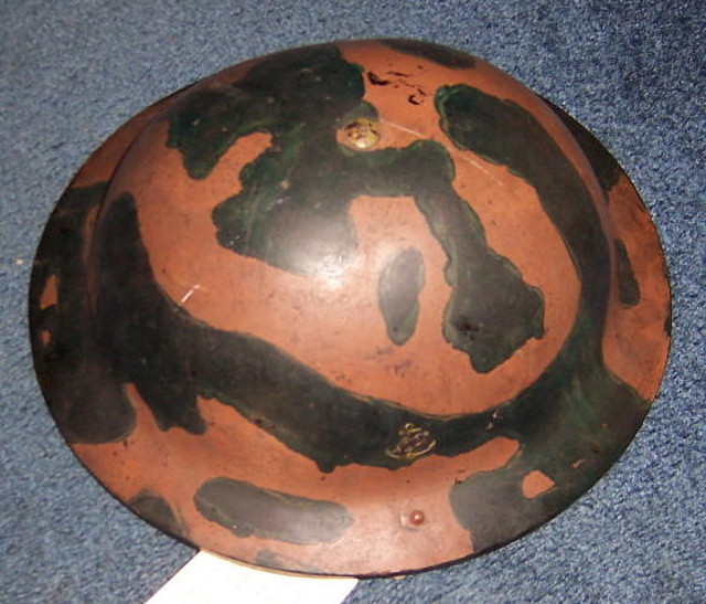 WW1 Camo Helmet Brown