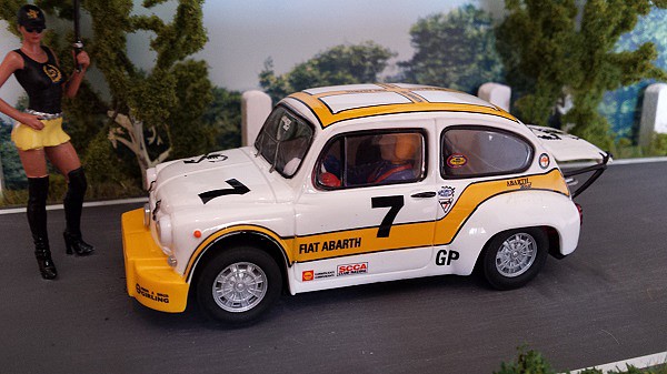 1 FIAT 600 ABARTH 1000 TC BLANCO-AMARILLO #7