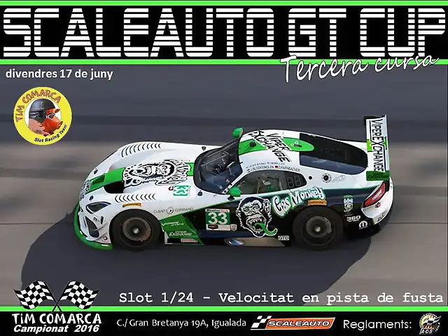 Cartell Scaleauto GT - Cursa 3