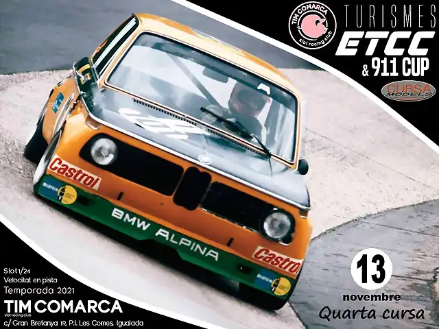 Cartell Turismes ETCC - cursa 4