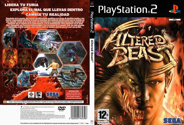 Caratula DVDSLIM del Juego Altered Beast PS2