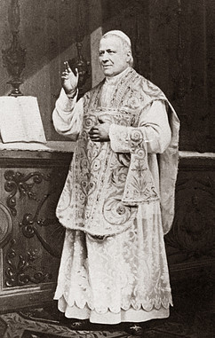Blessed Pius IX vested for Low Mass
