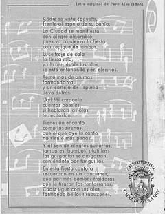 Letra del himno de las Fiestas T?picas Gaditanas copia