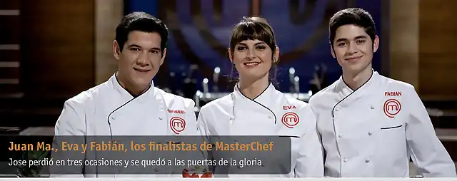 Juanma en la final de masterchef