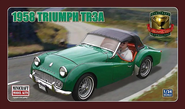 Minicraft Triumph TR3A Rallye 1958 Minicraft Triumph TR3A Rallye 1958
