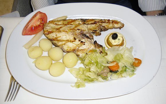 Filete pargo plancha