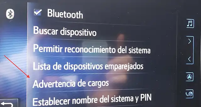 bluetooth advertencia