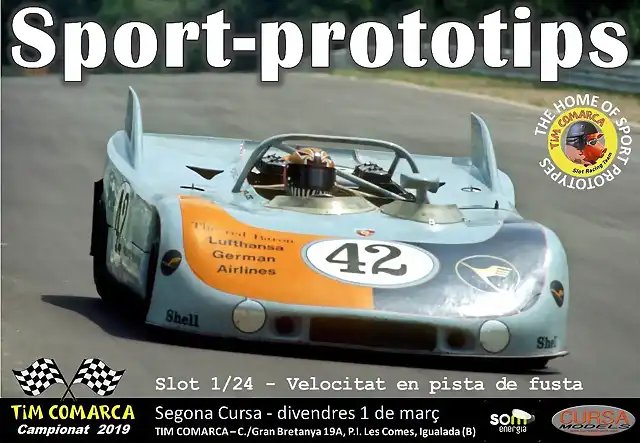 Cartell Sport-prototips - cursa 2