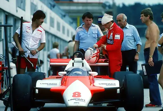 1982 Niki Lauda John Barnard Tyler Alexander  McLaren-Ford MP4-1B    Test Hockenheim