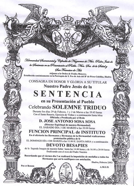 Triduo Sentencia 2012