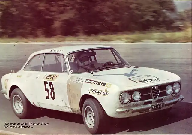 Alfa Romeo GTAm - TdF'70 - Pianta - Alemani - 01