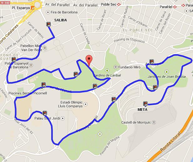 MAPA MONTJUIC