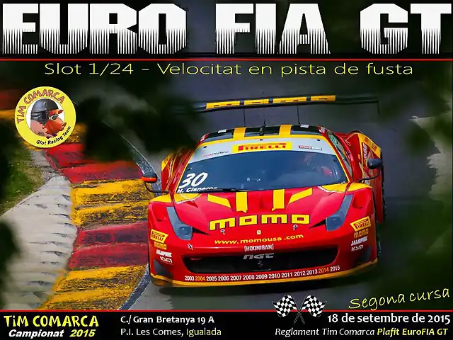 Cartell FIA GT - cursa 2b