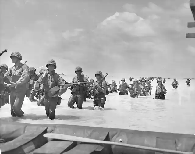 Plcido desembarco en Tarawa. Noviembre 1943