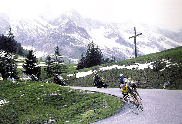 Descending in the Alps