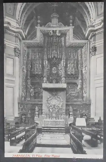 altar de aparato basilica del Pilar