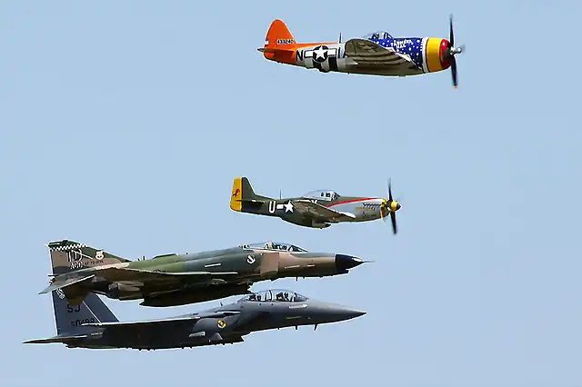 P-47_Thunderbolt, P-51_Mustang, F-4_Phantom, F-15_Strike_Eagle