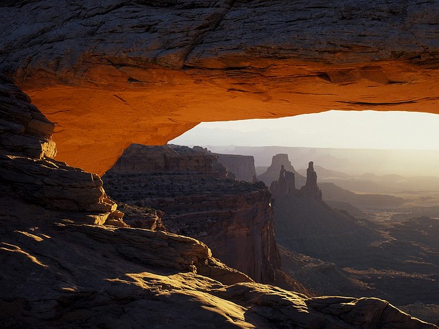 First Light on Mesa Arch, Canyonlands National Park, Utah First Light on Mesa Arch, Canyonlands National Park, Utah