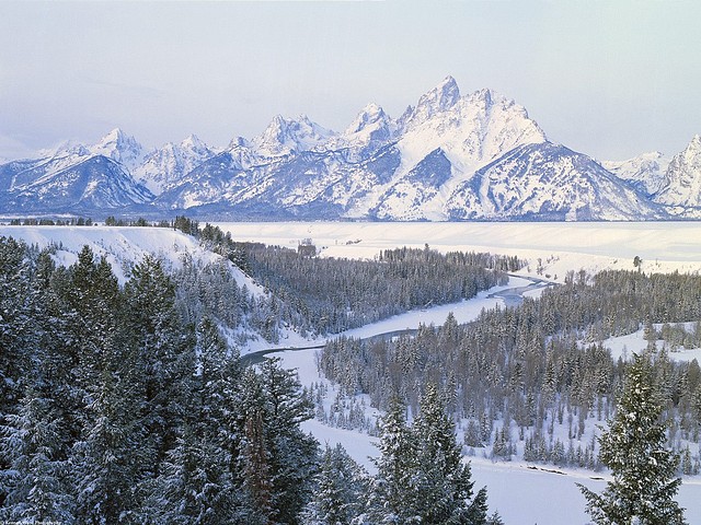 First Snowfall, Snake River, Wyoming First Snowfall, Snake River, Wyoming