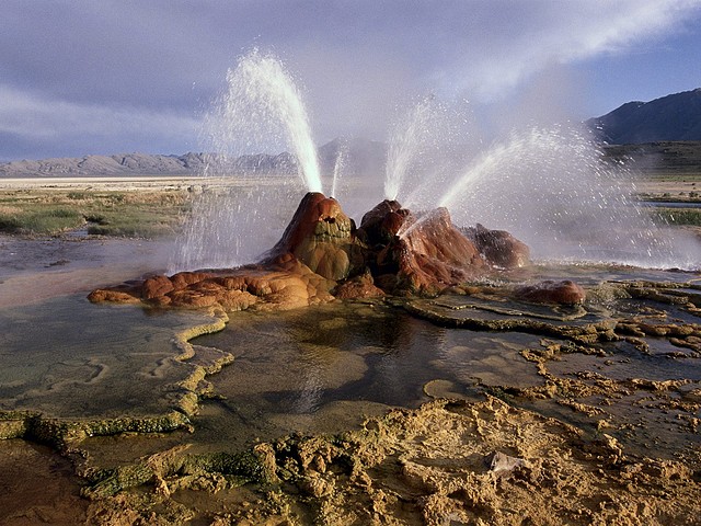 Fly Geyser, Black Rock Desert, Nevada Fly Geyser, Black Rock Desert, Nevada