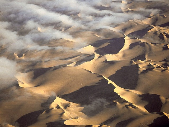 Fogline, Namib Desert, Namibia, Africa Fogline, Namib Desert, Namibia, Africa