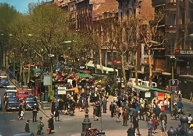 Barcelona Las Ramblas c.1970