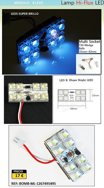 Modulo 8 led\'s super brillo.BOMB-ML-1267495495.Knbox