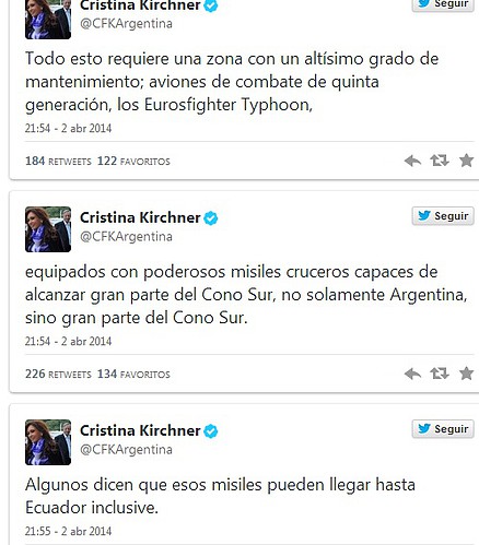 tweet CFK