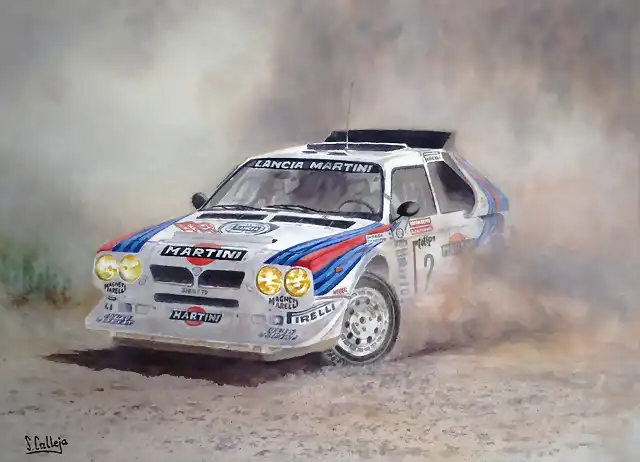 Lancia DS4 Rally Sanremo 1986 Markku Alen 2015 38x28