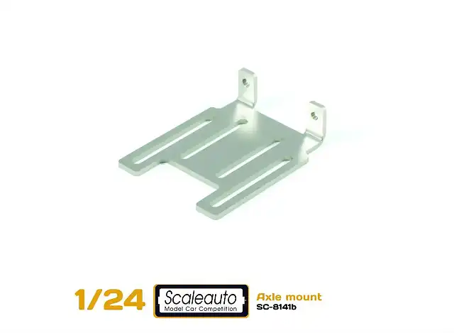 Scaleauto SC-8141B Sub-Chasis para Regulacin Eje Delantero. Acero 1,2mm.