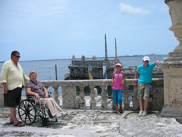 Barco de coral de casa Vizcaya