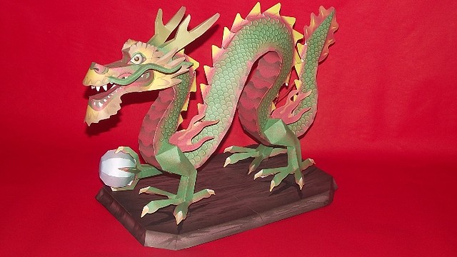 Dragón Chino (Dark Papercraft) by Pendragón