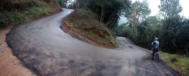 super-curva de la zona dura del Taga