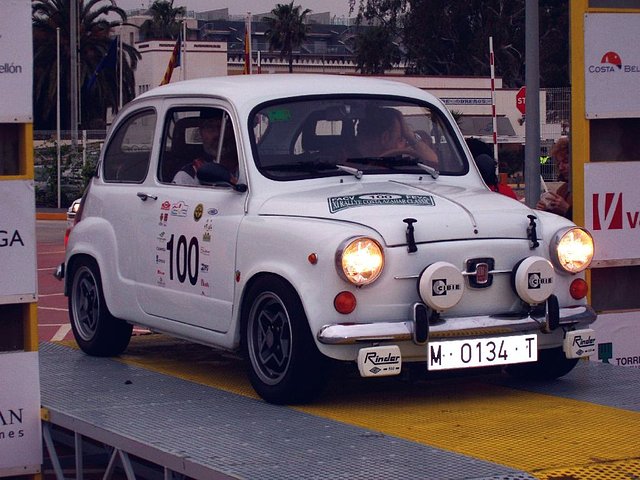 Fin del rallye llegada al parque cerrado