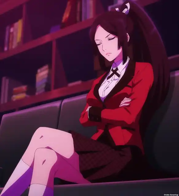 Kakegurui Twin - Episode 2 - Sakura Folds Arms