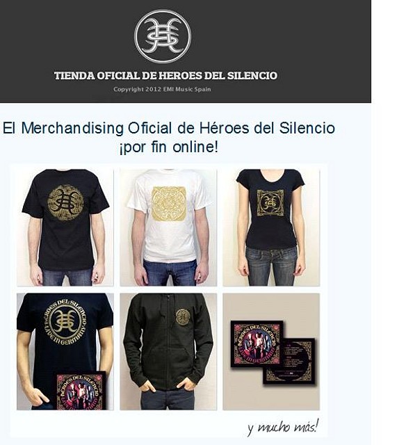 HdS merchandising por correo de EMI