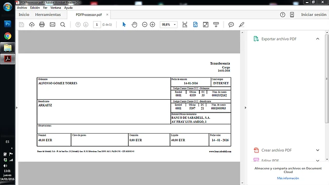 justificante justificante