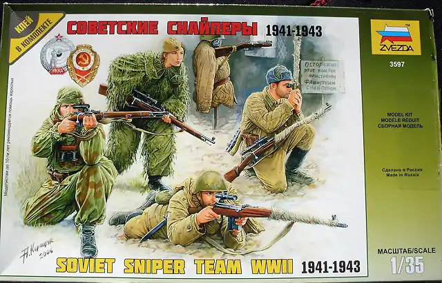 Zvezda - Soviet Sniper Team-1941-1943 - 1-35