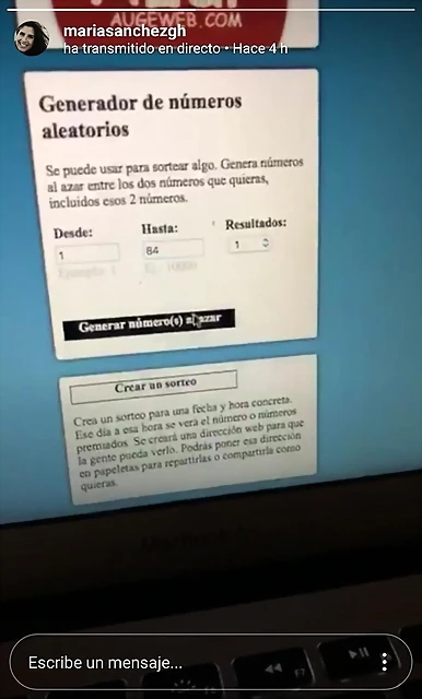 Directo Mar?a sorteo 2 Directo Mar?a sorteo 2