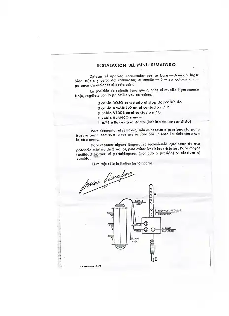 intalacion del minisemaforo