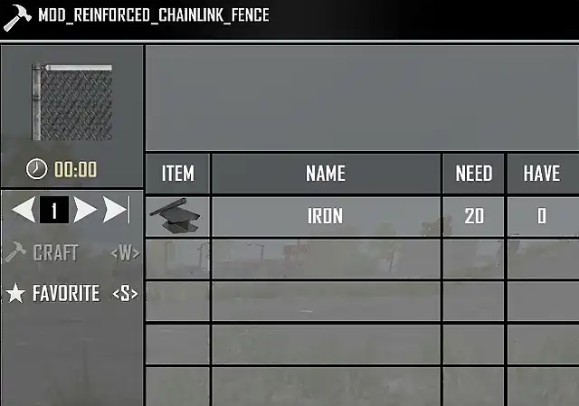 territorio_reinforcementChainlinkFence_recipe