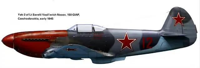 Art-Yak-3-150GvIAP-R12-Savelii-Vasilievich-Nosov-Czechoslovakia-1945