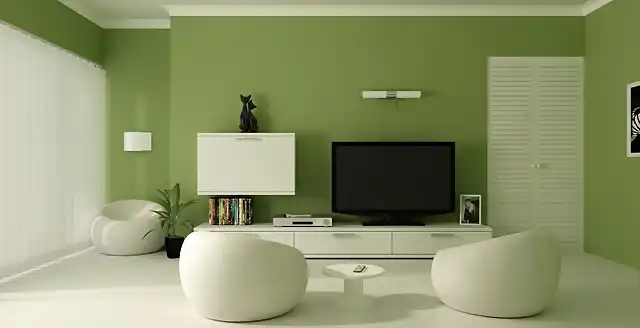 salon-precioso-pared-verde-butacas-blancas