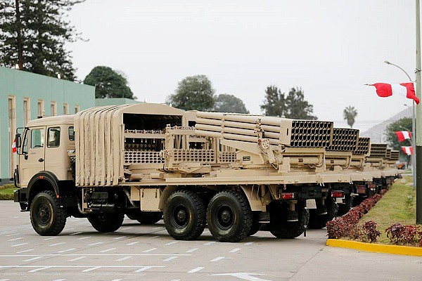 Peru. MLRS Norinco 90B EP. Jul2014